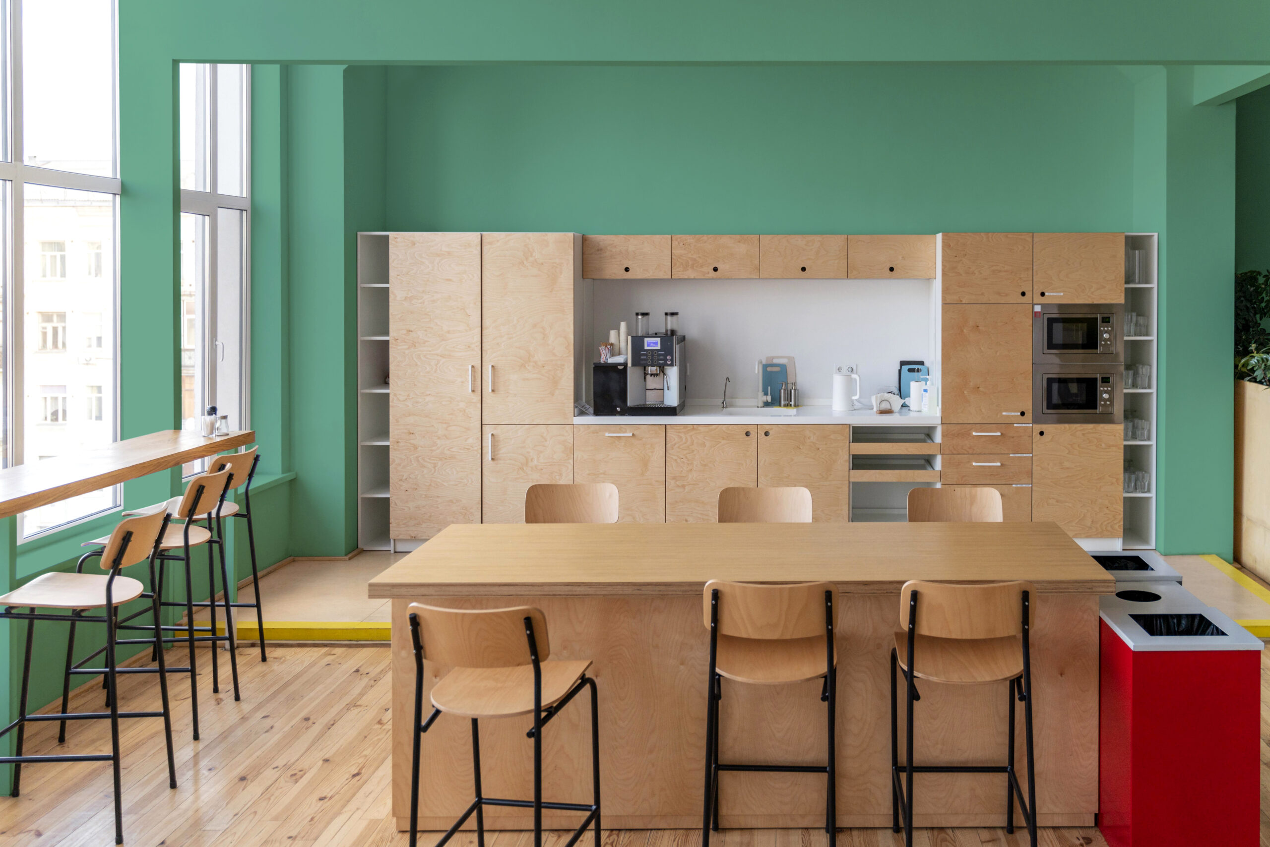 view-beautifully-decorated-green-kitchen